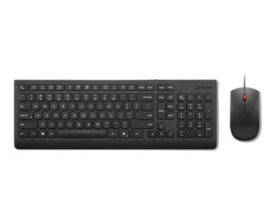 LENOVO Essential Wired Combo Keyboard and Mouse SL black 3Y