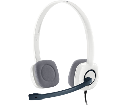 Slušalke Logitech H150, bele, stereo