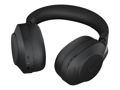 JABRA Evolve2 85 MS Stereo Headset full size Bluetooth wireless wired active noise cancelling 3.5 mm noise isolating black MS Te