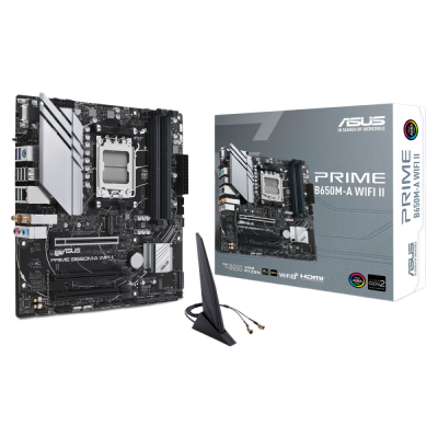 ASUS Prime B650M-A WiFi II AM5 DDR5 ARGB mATX osnovna plošča