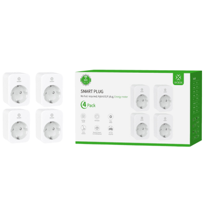 WOOX R6118-Smart WiFi Energy monitoring 4pack pametna vtičnica