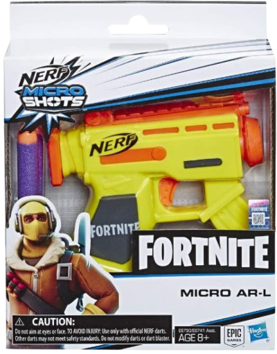 NERF-FORTNITE MIKROSHOTS BLASTER MICRO AR-L