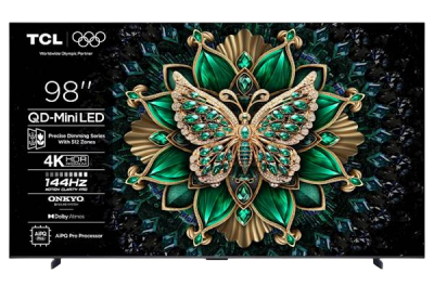 TCL 4K QD-Mini LED TV 98C61K, Google TV, 144Hz, Onkyo zvok z Dolby Atmos