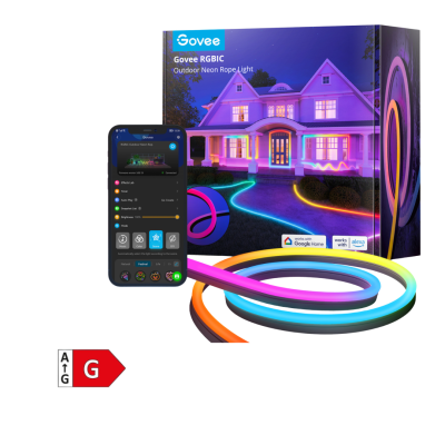 GOVEE RGBIC zunanji NEON svetlobni trak 10 m