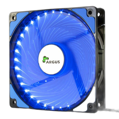 INTER-TECH Argus L-12025 BL moder LED 120mm ventilator
