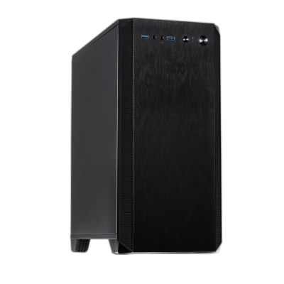INTER-TECH H-606 micro ATX črno ohišje