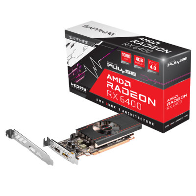 SAPPHIRE PULSE Radeon RX 6400 4GB GDDR6 (11315-01-20G) grafična kartica