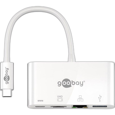 GOOBAY USB-C / 3x USB + HDMI + Ethernet bel dock priklopna postaja