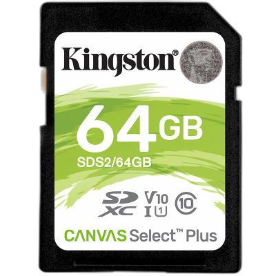 KINGSTON Canvas Select Plus SD 64GB Class10 UHS-I FullHD 1080p 4K (SDS2/64GB) spominska kartica