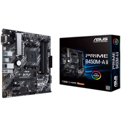 ASUS PRIME B450M-A II AM4 mATX DDR4 USB3.2 RGB matična plošča