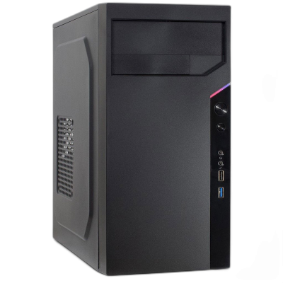 INTER-TECH 6505 RETO microATX črno ohišje