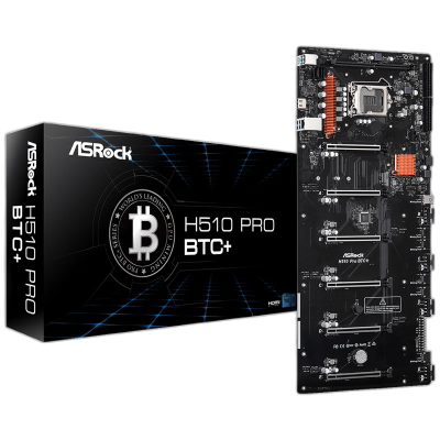 ASROCK H510 Pro BTC+ DDR4 32GB LGA1200 (90-MXBGL0-A0UAYZ) mining ATX osnovna plošča