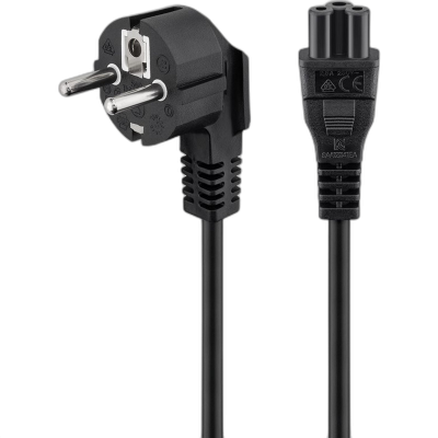 GOOBAY 230V/ 250V(AC) 1,8m črn napajalni kabel