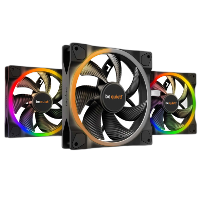 BE QUIET! LIGHT WINGS (BL078) triple pack RGB 140mm 4-pin PWM ventilator
