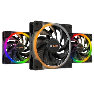 BE QUIET! LIGHT WINGS high-speed (BL077) Triple-Pack RGB 120mm 4-pin PWM ventilator