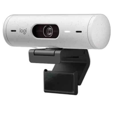 LOGITECH BRIO 500 FHD 1080p LAN bela spletna kamera