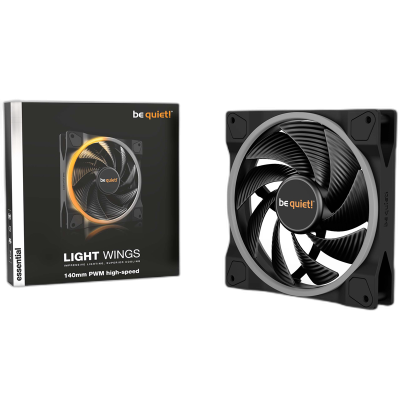 BE QUIET! LIGHT WINGS (BL075) 140 mm 4-pin ARGB PWM ventilator