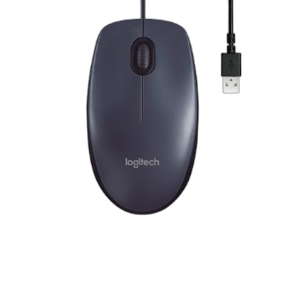LOGITECH M100 žična optična črna miška