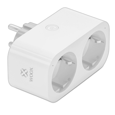 WOOX R6153 Smart WiFi Dvojna CB2S 2v1 Energy monitoring pametna vtičnica 