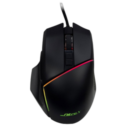INTER-TECH Nitrox GT-100 RGB optična žična USB črna gaming miška