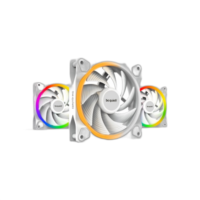 BE QUIET! LIGHT WINGS White High-Speed (BL100) triple pack RGB 120mm 4-pin PWM beli ventilator