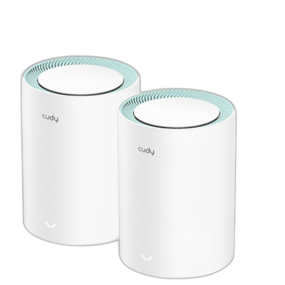 CUDY M1300 (2-pack) AC1200 Gigabit Mesh Dual Band brezžični WiFi5 usmerjevalnik - router