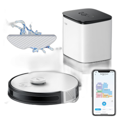 TP-LINK Tapo RV30 PLUS 4200Pa LiDAR zbiralnik za prah mokro/suho robotski sesalec