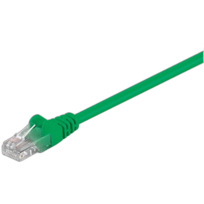GOOBAY U/UTP CAT 5e LAN patch 0,25m zelen povezovalni kabel