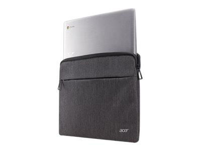 ACER 14inch Protective Sleeve Dual Tone Dark Gray with front pocket BULK PACK