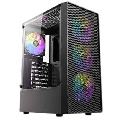 ANTEC AX26 RGB ELITE Midi-T ATX okno gaming črno ohišje