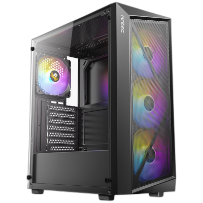 ANTEC AX67 ARGB Midi-T ATX okno gaming črno ohišje