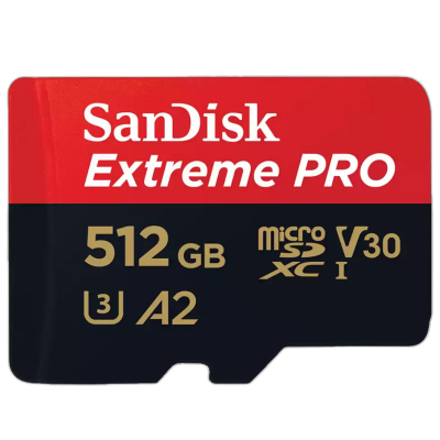 SANDISK Extreme PRO microSDXC 512GB UHS-I 4K UHD (SDSQXCD-512G-GN6MA) spominska kartica