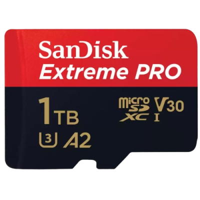 SANDISK Extreme PRO microSDXC 1TB UHS-I 4K UHD (SDSQXCD-1T00-GN6MA) spominska kartica