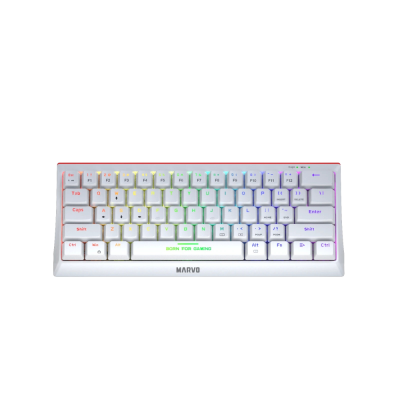 MARVO KG962G WH EN-R HECATE 61R mehanska tipkovnica bele barve
