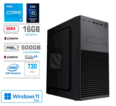 Računalnik PCX Exam i5 14400F/16GB/500GB/W11H