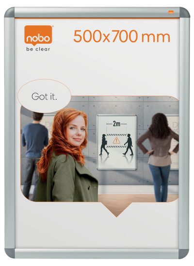 Novo okvir Clip aluminij, 50x70 cm (B2)