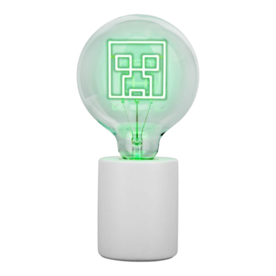PALADONE Minecraft creeper LED neon bulb namizna svetilka