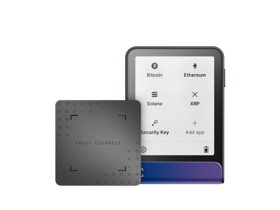 Ledger Flex z Recovery Key, denarnica za Bitcoin in druge kriptovalute, Neptune Blue