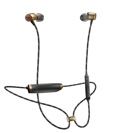 House of Marley Uplift Bluetooth ušesne slušalke - medenina barve