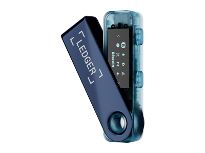 Ledger Nano S PLUS, denarnica za Bitcoin in druge kriptovalute, Neptune Blue