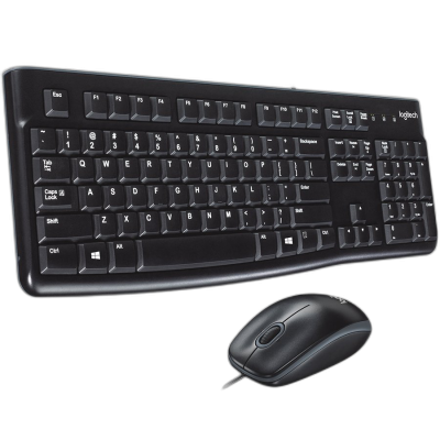 LOGITECH komplet miška in tipkovnica MK120, črna
