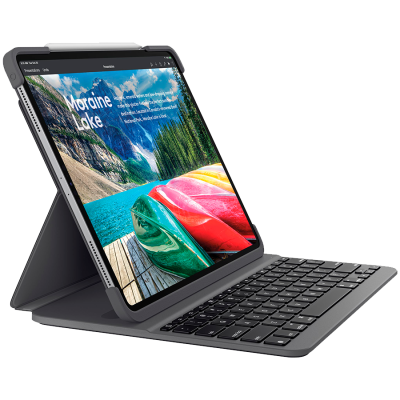 LOGITECH Slim Folio PRO for iPad Pro 12.9''/32,7cm (3/4 GEN), BT, siva