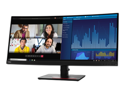 LENOVO ThinkVision P34w-20 34.14inch IPS 21:9 3440x1440 60Hz 300cd/m2 1000:1 4ms 2xHDMI 2.0 1xDP 1.2 1xDP Out USB HUB 1xRJ45 3Wx2 3y