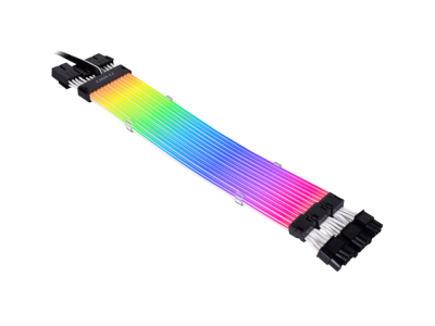 Kabel Lian Li Strimer Plus V2 Triple 8-Pin RGB PCIe, za grafično kartico, 30 cm
