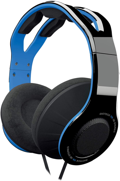GIOTECK TX30 MEGAPACK žične stereo slušalke za PS4/PS5/XBOX - modro/črne barve