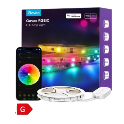 GOVEE RGBIC Basic Wi-Fi + Bluetooth LED trak 10 m