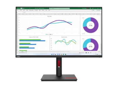 LENOVO ThinkVision T32h-30 31.5inch IPS 16:9 2560x1440 60Hz 350cd/m2 1000:1 4ms 1xHDMI 2.1 1xDP 1.4 1xUSB-C 4xUSB-A 1xRJ45 3y