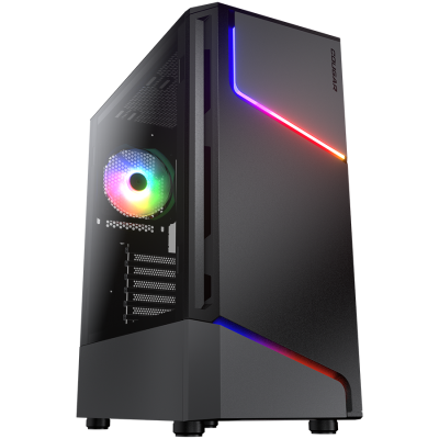 COUGAR MX360 RGB - ohišje za računalnik, Mid Tower, črno