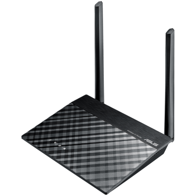 ASUS RT-N12E Brezžični usmerjevalnik WiFi 4 (802.11n) - hitrost prenosa podatkov do 300 Mbps (2,4 GHz), tehnologija MIMO, dve zunanji anteni 5dBi za boljšo pokritost