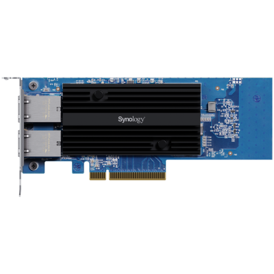 Dual-port 10GbE 10GBASE-T add-in card for Synology systems